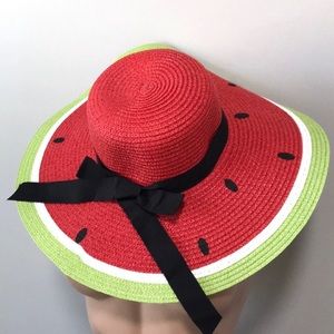 Solé del sol Watermelon Print Floppy Hat Beach